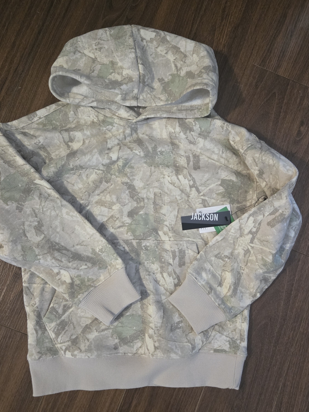 JACKSON Boys Camo Hoodie Medium